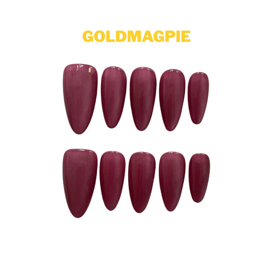 Wine Red Medium Almond A1M